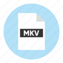 document, extension, file, filetype, format, mkv, type