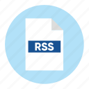 document, extension, file, filetype, format, rss, type