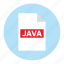 document, extension, file, filetype, format, java, type 