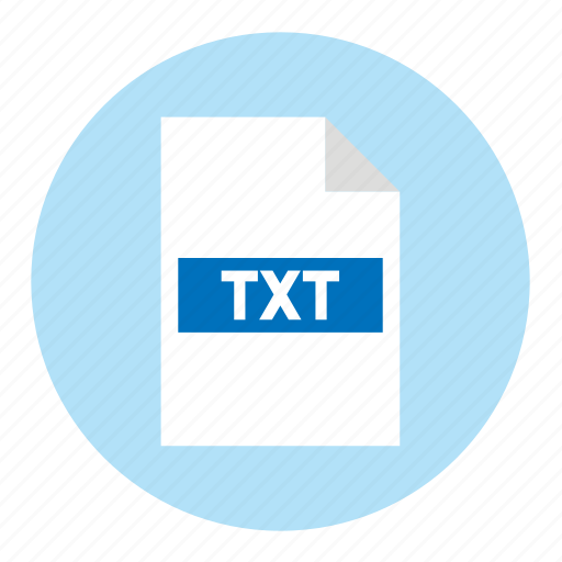 Document, extension, file, filetype, format, txt, type icon - Download on Iconfinder
