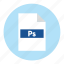 document, extension, file, format, photoshop, ps, type 