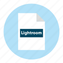 adobe, document, extension, file, filetype, format, lightroom