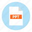 document, extension, file, format, power point, powerpoint, ppt 