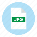 document, extension, file, filetype, format, jpg, type