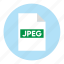document, extension, file, filetype, format, jpeg, type 