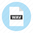 document, extension, file, filetype, format, type, wav