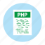 document, extension, file, filetype, format, php, type 