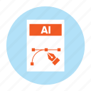 ai file, document, extension, file, filetype, format, illsutrator