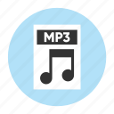 document, extension, file, filetype, format, mp3, type