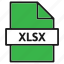 document, excel, extension, file, filetype, format, xlsx 