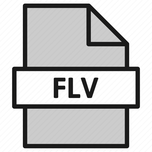 Document, extension, file, filetype, flv, format, type icon - Download on Iconfinder
