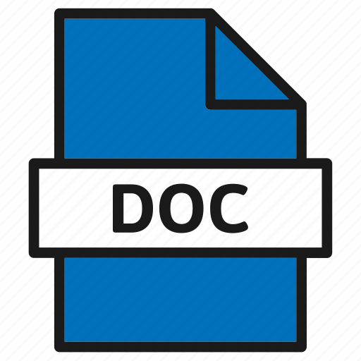 Doc, document, extension, file, filetype, format, type icon - Download on Iconfinder