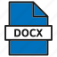document, docx, extension, file, filetype, format, type 
