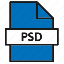document, extension, file, format, photoshop, psd, type