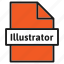 adobe, document, extension, file, format, illustrator, type 