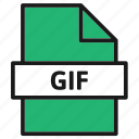 document, extension, file, filetype, format, gif, type