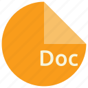 doc, file, format, document, extension, windows