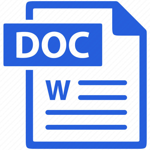 Doc, file, format, document, extension icon - Download on Iconfinder