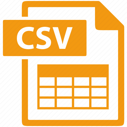 Csv, file, format, document, extension icon - Download on Iconfinder