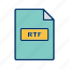 rtf, file, format 