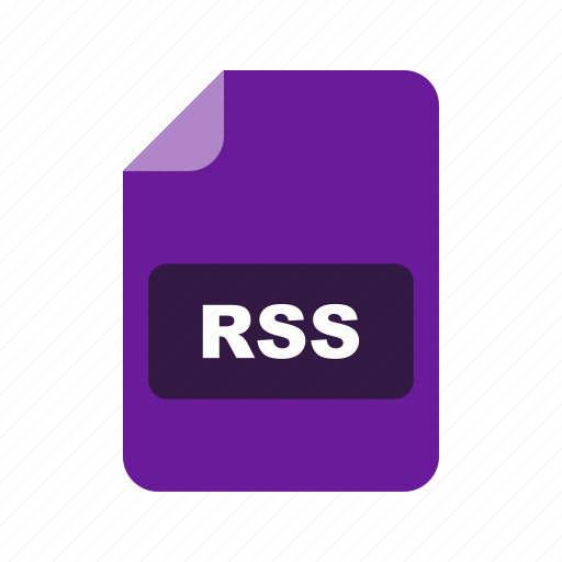 Rss, file, format icon - Download on Iconfinder