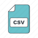 csv, file, format, extension