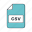 csv, file, format, extension 