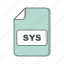 sys, file, format, extension 