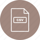 csv, file, format
