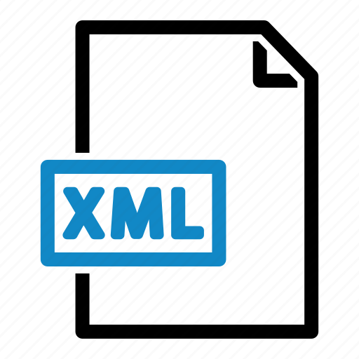 Xml, file, document, extension, folder, file type icon - Download on Iconfinder