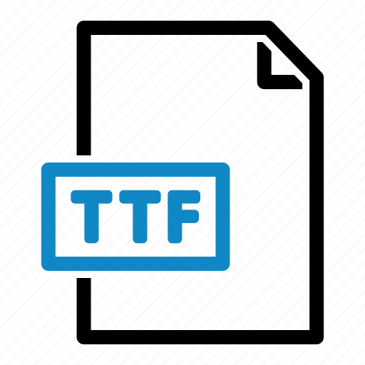 Ttf, file, file format, font, truetype, extension icon - Download on Iconfinder
