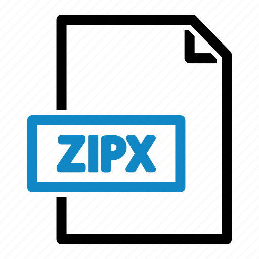Zipx, extension, file, type, extended zip file, zip icon - Download on Iconfinder