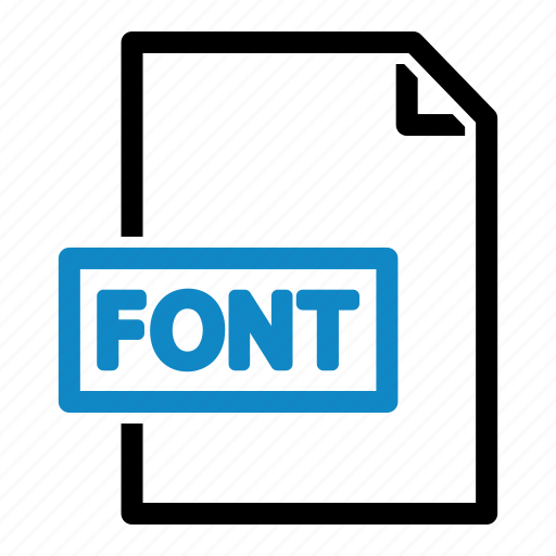 Font, file, file format, file type, extension, document icon - Download on Iconfinder