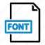 font, file, file format, file type, extension, document 