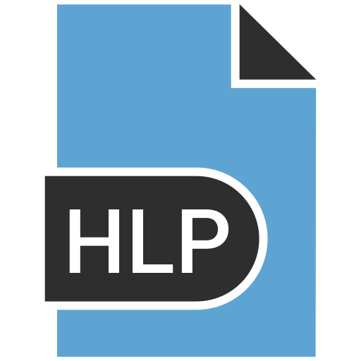 Extension, file, file format, hlp icon - Free download