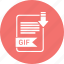 document, extension, file, format, gif, paper, type 