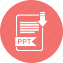 document, extension, folder, paper, ppt 