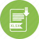 document, extension, folder, paper, xlsx 