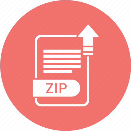 Extension, file, format, paper, zip icon - Download on Iconfinder