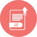 document, extension, folder, format, js, paper
