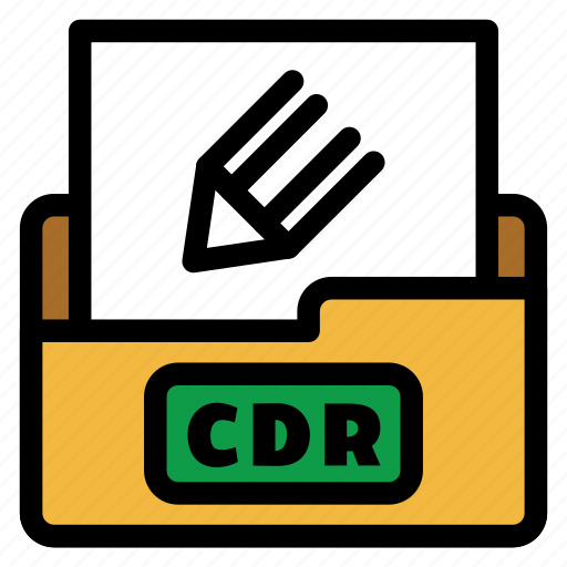 Cdr, corel file, file type, vector file, extension, filetype, format icon - Download on Iconfinder