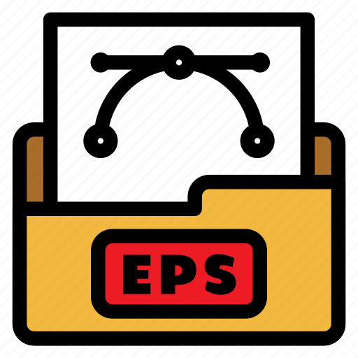 Eps, eps file, extension, file type, format, graphic, vector file icon