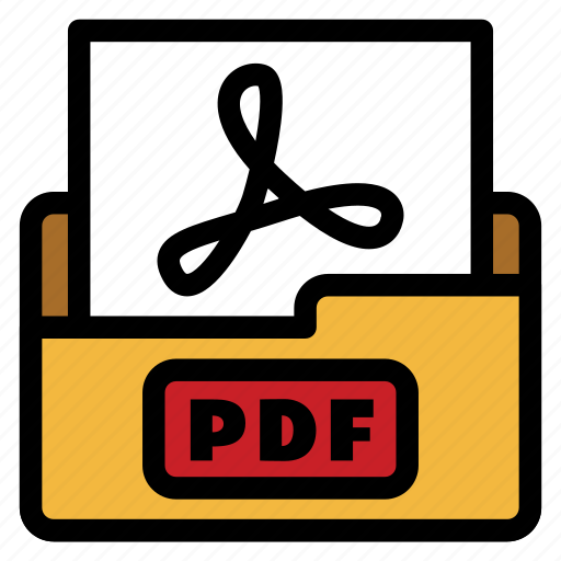 File type, flat color, pdf, pdf file, text file, document, extension icon - Download on Iconfinder