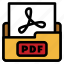 file type, flat color, pdf, pdf file, text file, document, extension 