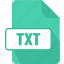 extension, file, txt, type, documents, sheet, plain text file 