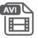 avi, document, extension, file, format, movie, type