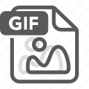 document, extension, file, format, gif, image, type
