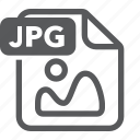 document, extension, file, format, image, jpg, type