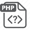 document, extension, file, format, php, type
