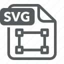 document, extension, file, format, svg, type